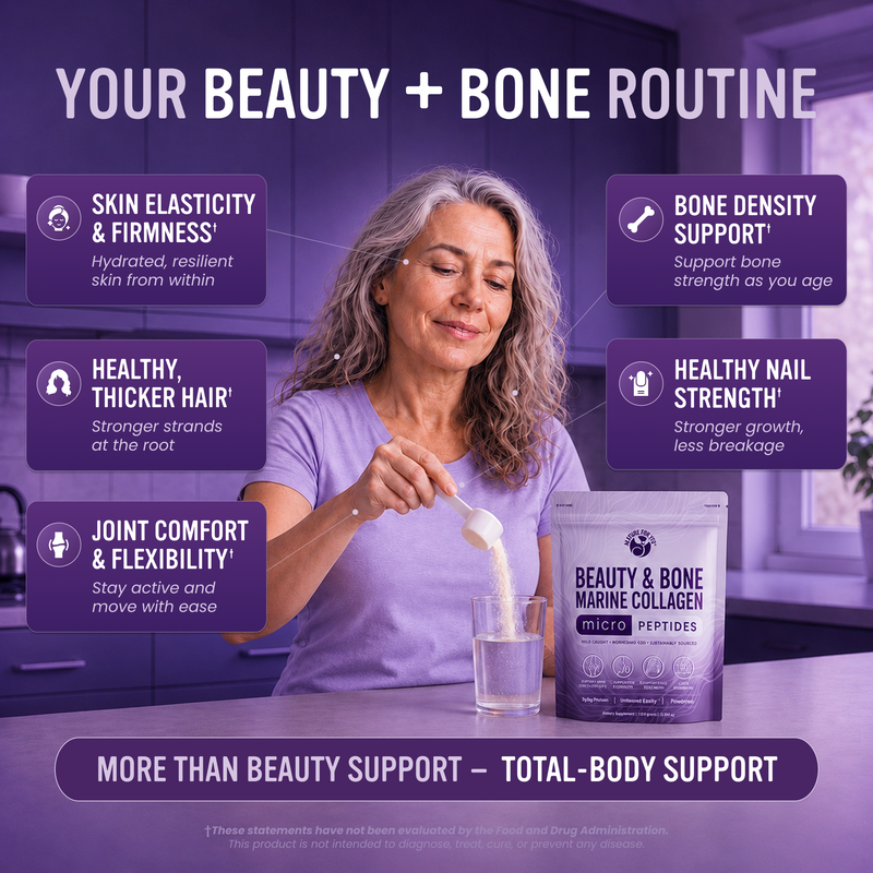 Beauty & Bone Micro-Peptides, Wild-Caught Marine Collagen