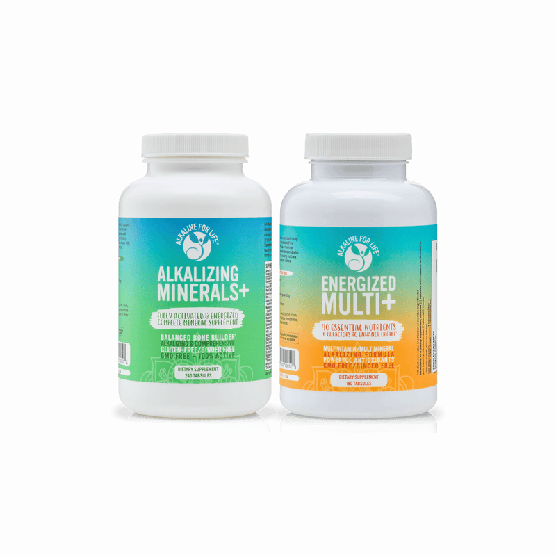 Full Foundation Bone Bundle – 20 Key Bone Nutrients by Dr. Susan Brown (Alkalizing Minerals+ & Energized Multi+)