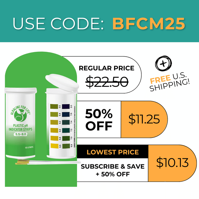 pH Tests - Monitor Acid-Alkaline Balance + Minerals (Calcium, Potassium, Magnesium)