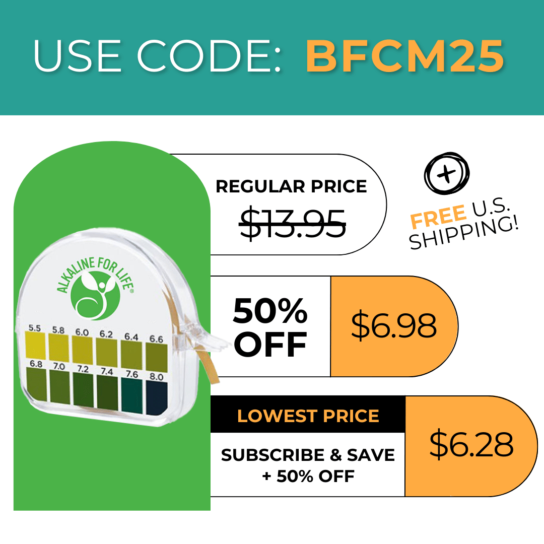 pH Tests - Monitor Acid-Alkaline Balance + Minerals (Calcium, Potassium, Magnesium)