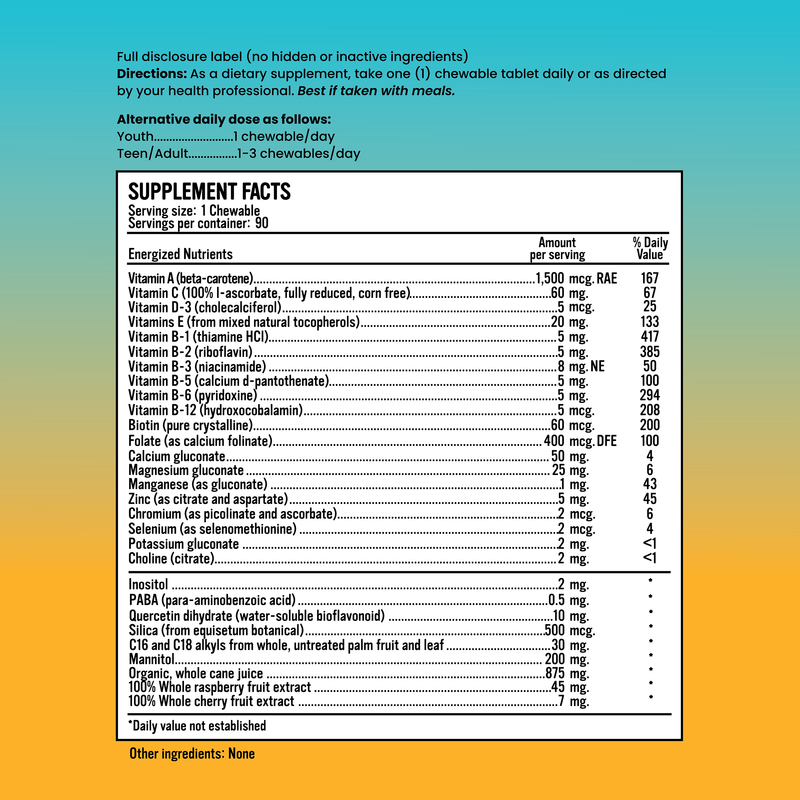 Energized Multi+ Chewables